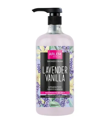 Image de CRÈME DOUCHE ARLEM LAVANDE ET VANILLE, 1000 ML (Grèce)