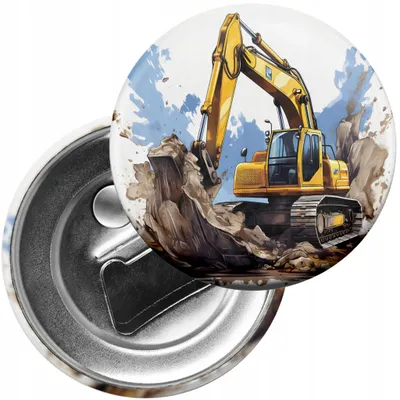 Produktbild von Kühlschrankmagnet mit Flaschenöffner - Maschinen Baumaschinen