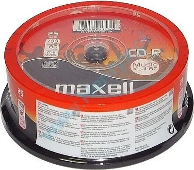 Produktbild von Maxell CD-R 80 52x Audio, Cake 25