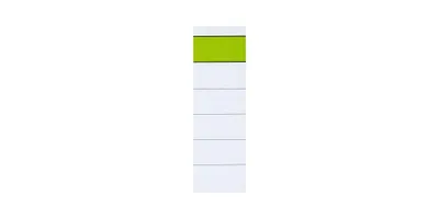 Produktbild von Biella Rückenschild breit/kurz 54 x 190 mm (B x H) weiß/grün 10 St./Pack.