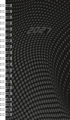 Produktbild von rido/idé 7014104907 Taschenkalender Mod. Timing 2 2027 A6, Kunststoff, schwarz