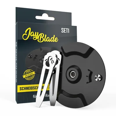 Produktbild von Jay Blade JayBladeSet1 Metallmesser Set für Einhell Akku-Rasentrimmer | Ersatzmesser | & Gardol - Gartenmeister - inklusive Schneidscheibe