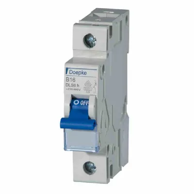 Image de DOEPKE Interrupteur LS B25A DLS-6H-B25-1-6-KA 6kA 1 pôle 230V caractéristique B DLS-6H-B25-1-6-KA (09914025)