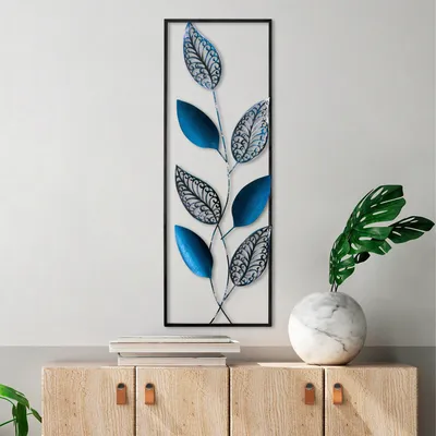 Productafbeelding van Wallity, decoratief wandaccessoire van metaal, 100% metaal, meerkleurig, 32 x 90 cm