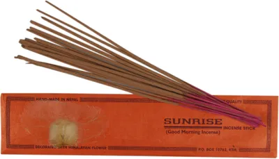 Produktbild von Handmade Räucherstäbchen aus Nepal, Himalayan Flower Incense - Sunrise, Orange, 22,5*5*0,3 cm, Räucherstäbchen aus Tibet, Nepal