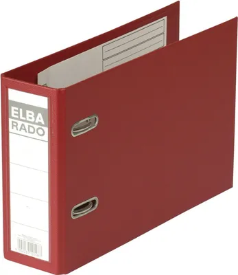 Immagine prodotto di ELBA 100022637 Cartella rado plast DIN A5 orizzontale, larghezza dorso: 75 mm, rosso