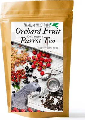 Immagine prodotto di Tè alla frutta biologico per pappagalli - Miscela di tè alla frutta 100 g, varietà salutare