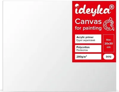 Obrázok produktu pre Maľovacie plátno na ráme 20 x 30 cm – Ideyka