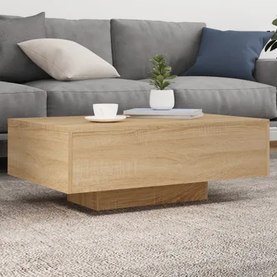 Obrázek produktu pro Konferenční stolek s LED světly Sonoma dub 85x55x31 cm