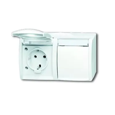 Image de Busch Jaeger 2084-0-0715 Steckdose CEE 7/3 Weiß (2084-0-0715)