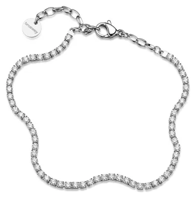 Immagine prodotto di Bracciale da tennis in acciaio con zirconi brillanti, modello BEI109