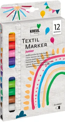 Image de KREUL Marqueurs pour textiles JAVANA "texi m "x medium", set de 12 pièces