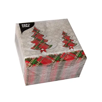Produktbild von Papstar Servietten Chequers Tree