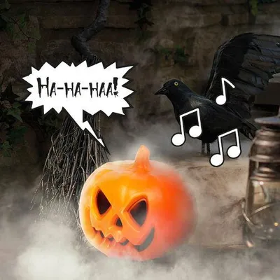 Image de Lanterne d'Halloween avec effets sonores et éclairage LED