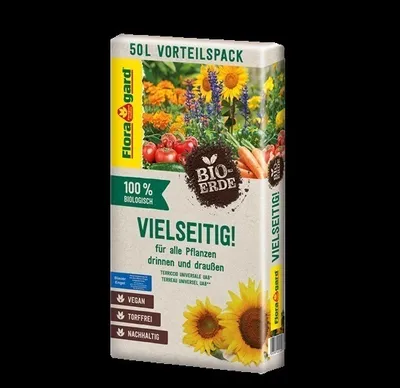 Produktbild von Floragard -Erde VIELSEITIG Universal Blumenerde Vorteilspack 50 L