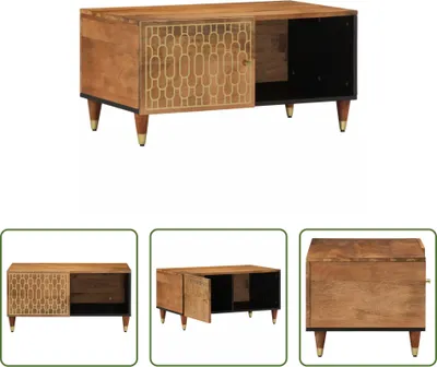 Produktbild von The Living Store Couchtisch 80x50x40 cm Massivholz Mango