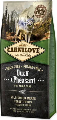 Produktbild von Carnilove Dog Adult Ente & Fasan 12 kg