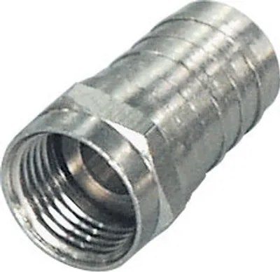 Produktbild von F-Stecker Crimp-Typ mit festem Crimpring für Kabel-Ø: 8,2mm / KH 120