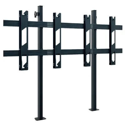 Produktbild von HAGOR Boden-/Wandanbringung für LED-Display, Flachbildschirm - Schwarz - Höhenverstellbar - Bildschirmgröße: 345,4 cm (136 Zoll) - Aluminium, Stahl