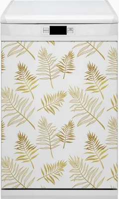 Produktbild von Küche Magnet für Spülmaschine Abwaschbar 45x80 cm Geschirrspüle - Blätter Handfläche