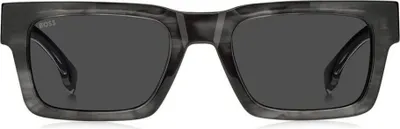 Produktbild von Boss BOSS 1855/S GREY HORN/DARK GREY 52/21/145 Herrenbrillen Sonnenbrillen