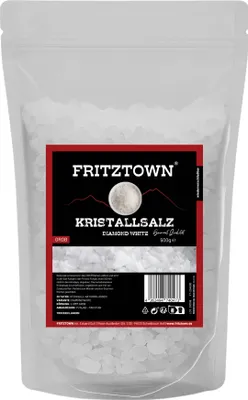 Produktbild von FRITZTOWN® Kristallsalz bekannt als  Diamond White 2-5mm grob 500g