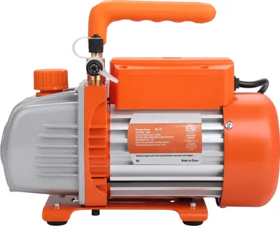Immagine prodotto di Pompa per vuoto SucceBuy, 1/5 HP monostadio, 3,5 CFM, 220-240V AC, ingresso 1/4" SAE e 1/2" ACME, per riparazioni HVAC, manutenzione della refrigerazione, degassificazione della resina