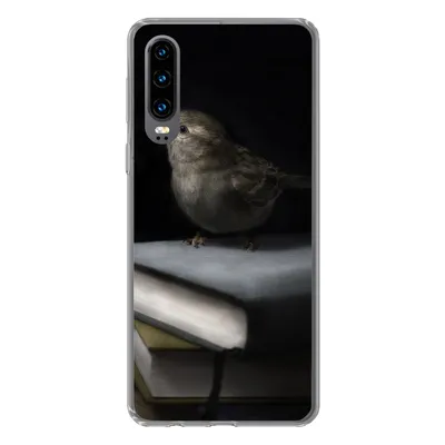 Produktbild von MuchoWow® Handyhülle Schutzhülle Hülle für Huawei P30 Vogel - Bücher - Porträt Silikon Softcase Handy Hülle - Kartenbesitzer