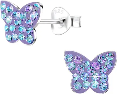 Produktbild von Schmetterling Ohrringe echt Silber 925 Ohrstecker