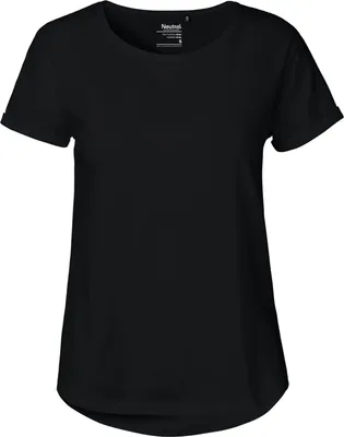 Produktbild von Neutral O80012 | Damen Roll Up Sleeve T-Shirt / Single Jersey Strick - Farbe: Black - Größe: XXL