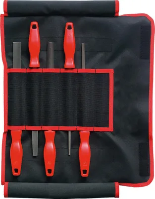 Immagine prodotto di F. DICK Werkstattfeilensatz 5-teilig inkl. Rolltasche, Feilen Kunststoffgriff