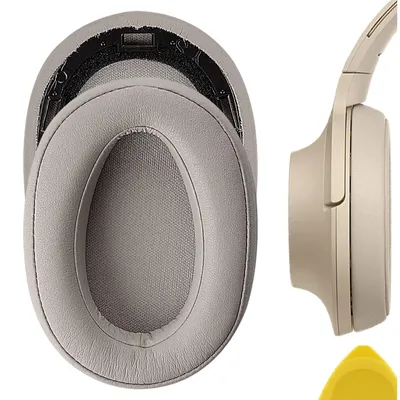 Imagen del producto de Almohadillas de repuesto para auriculares, fabricadas en cuero sintético