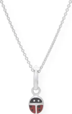 Produktbild von Kinder Kettenanhänger Silber 925 Marienkäfer emailliert JL10-02-0719 JuwelmaLux