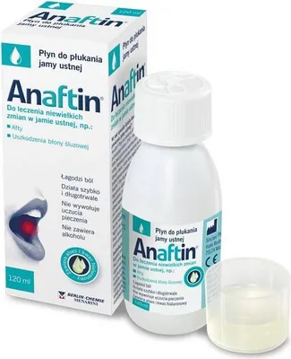 Zdjęcie produktu dla Anaftin, płyn do płukania jamy ustnej, 120ml
