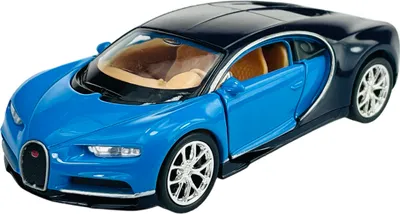 Produktbild von Welly Bugatti Chiron Coupe Blau 2016 1/34-1/39 Neu im Kasten Metall Modell Auto Die Cast