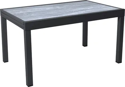 Image de Table de jardin en aluminium extensible "Lagos" - 140/280 x 90 x 76 cm - Gris
