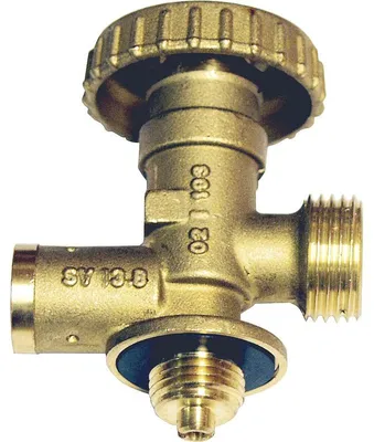 Produktbild von TGO Sicherheitsflaschenventil 1709 CG M16x1,5 x AG KLF Messing Campinggaz