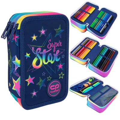 Zdjęcie produktu dla Piórnik potrójny z wyposażeniem Coolpack Jumper 3 Stars