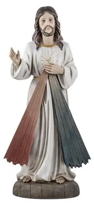 Barmherziger Jesus Figur, Harz, handbemalt, 59 cm
