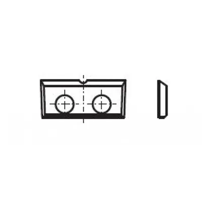 Image de 10 plaquettes standard avec 4 arêtes de coupe 16x7x1,5x7mm T03SMG