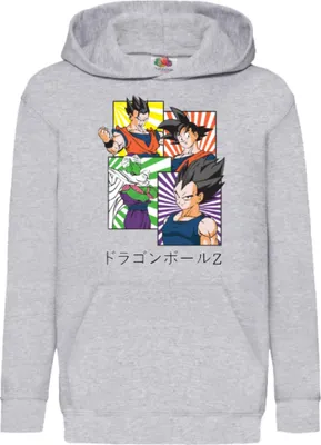 Immagine prodotto di Felpe con cappuccio per bambini Dragon Anime Manga Ball Z Goku 41, 7-8 Jahr - 128 / Gris
