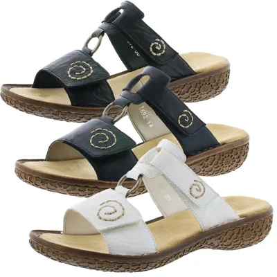 Produktbild von Rieker V69N2 Damen Schuhe Pantoletten Clogs, Größe:38 EU, Farbe:Blau