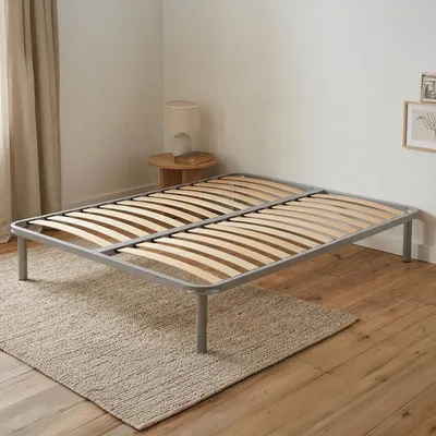 Image de Annaelena - Sommier 120x190 cm Gris, Fabriqué en Italie