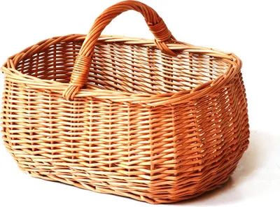 Produktbild von JIPRO® Einkaufskorb aus Weide Menina IV. - Weidenkorb - B 35 x T 26 x H 15/28(cm)