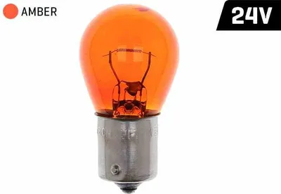 Productafbeelding van PY21W 24V 21W BAU15s amberkleurige lamp, type E4, voor achteruitrijlichten en knipperlichten
