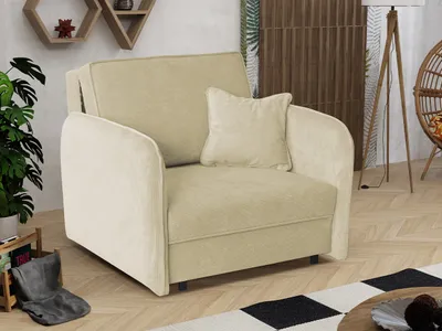 Obrázek produktu pro Rozkládací křeslo BELA LOFT 1 - béžové 2