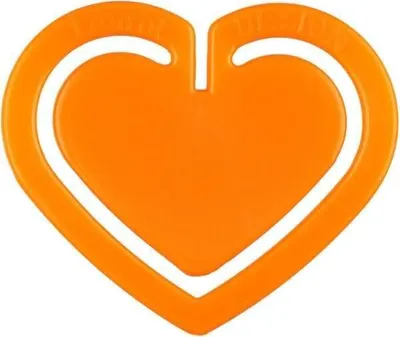 Produktbild von Büroklammern Herzklip 30mm VE=12 Stück orange