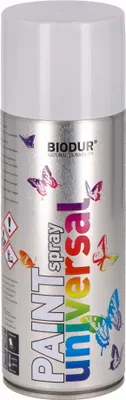 Produktbild von Biodur | Sprühlack - Hellgrau (RAL 7035) - 400ml, Sprühfarbe, Lackspray, Universal - Betonfarbe, Sprühlacke für Holz, Metall, Glas