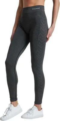 Obrázok produktu pre Hummel Hmlci bezšvové pančuchové nohavice do polovice pása - black melange, veľkosť:L