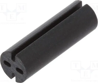 Produktbild von Distanzmuffe; LED; Außen: 5,1mm; LED: 5mm; L: 15mm; schwarz 8GE04V80567 Distanzelemente für LED